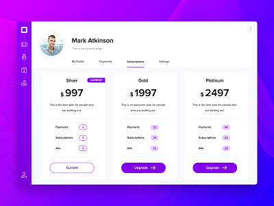 Pricing SaaS UI Design (Subscription)