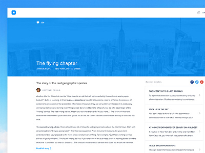 Blog Page UI