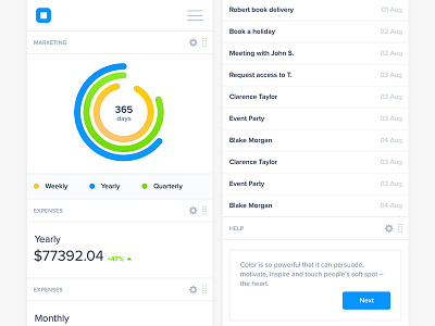 Marketing Report UI app branding clean design flat ios iphone sketch ui web website white