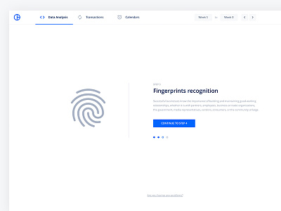 Finger ID Recognition Screen 2d app branding clean dashboard design flat material mobile ui ux web