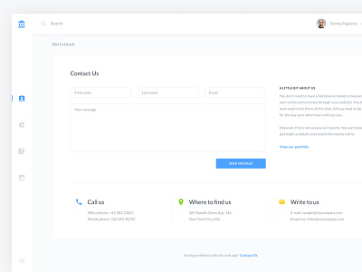 Contact Us B2C UI Kit