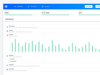 Analytics - Saas Admin UI Kit business clean data finance graphs minimal product saas shadows web design website white