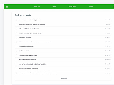 Material Design Ui Kit - Analytics Segments app business clean data graphs material minimal saas shadows web design website white