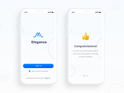 Eleganza app branding clean dashboard data design flat material minimal sketch ui ux web web design website white