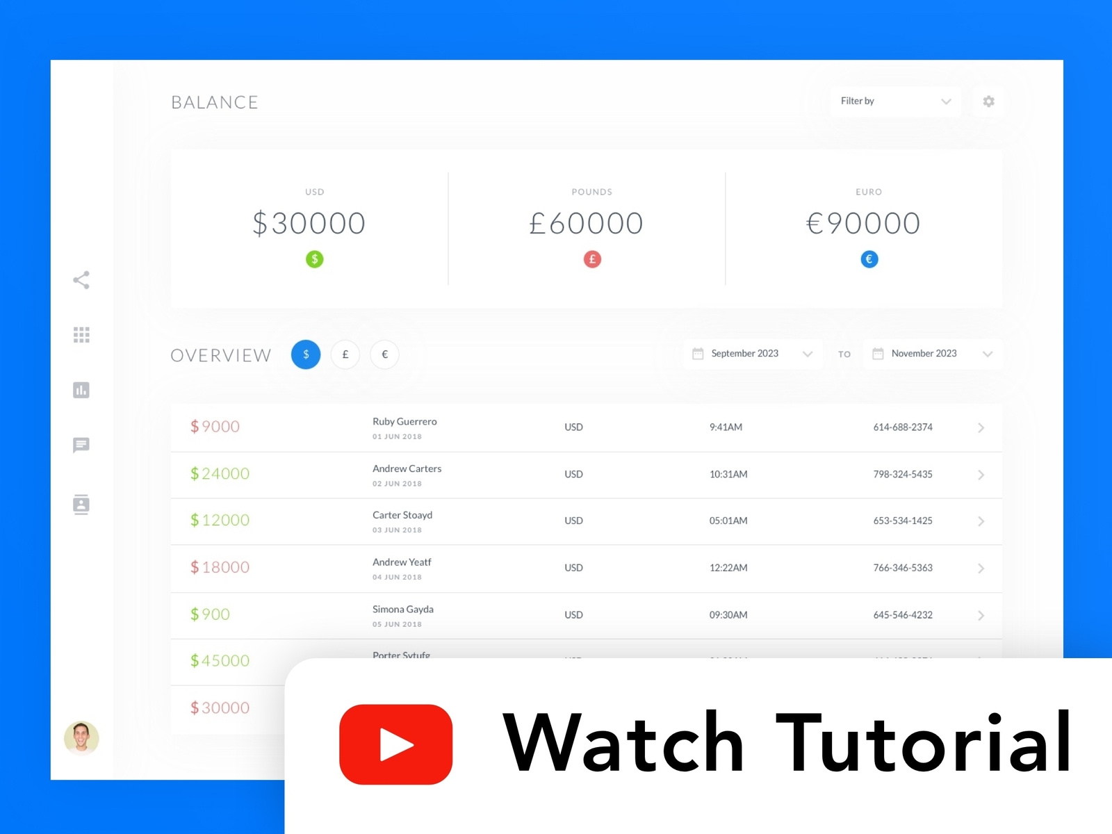 Step By Step Tutorial On Youtube Flat Dashboard Ui Design by Pierluigi