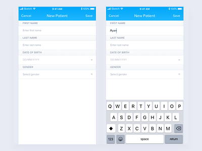 Minimal iOS App app branding clean dashboard data design flat material minimal sketch ui ux web web design website white