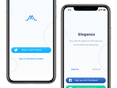 Social iOS App for iPhone X, XS and XS Max app branding clean dashboard data design flat graphs material minimal saas sketch ui ux web web design website white