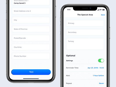 Mobile App for iPhone X, XS and XS Max app branding clean dashboard data design flat graphs illustration material minimal saas sketch ui ux web web design website white