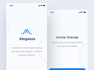 Community Mobile App UI Design for iPhone