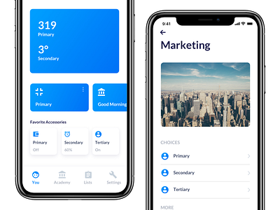 Tech Startup Mobile App UI Design for iPhone 2d app branding business clean dashboard data design flat graphs material minimal saas sketch ui ux web web design website white