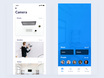 iOS App UI Design - Gallery UX Screen 2d app branding business clean dashboard data design flat graphs material minimal saas sketch ui ux web web design website white