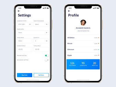 Settings flow: iOS App UI Design app branding business clean dashboard data design flat graphs material minimal saas sketch ui ux web web design website white