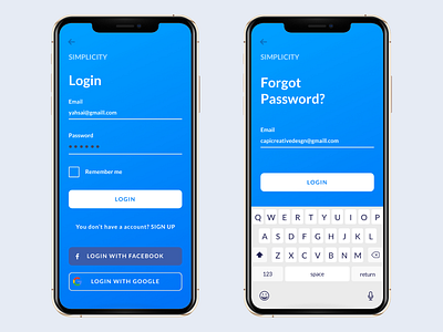 Login flow: iOS App UI Design 2d app branding business clean dashboard data design flat graphs material minimal saas sketch ui ux web web design website white