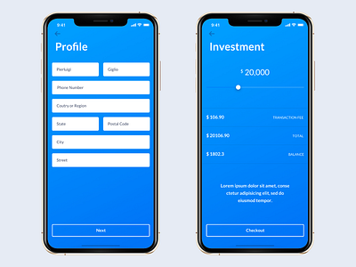 Personal flow: iOS App UI Design