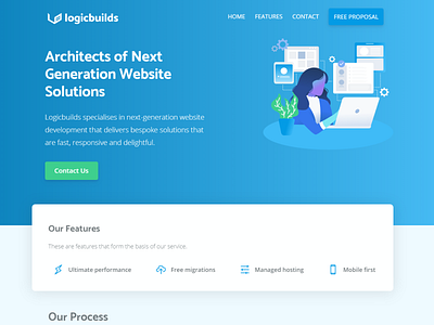 Logicbuilds Website Homepage