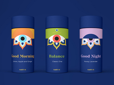 Sattva Ayurvedic Tea Blends Package Design ayurveda ayurvedic box design brand identity branding branding design graphic design illustraion package package design packaging surface design tea package tea packaging