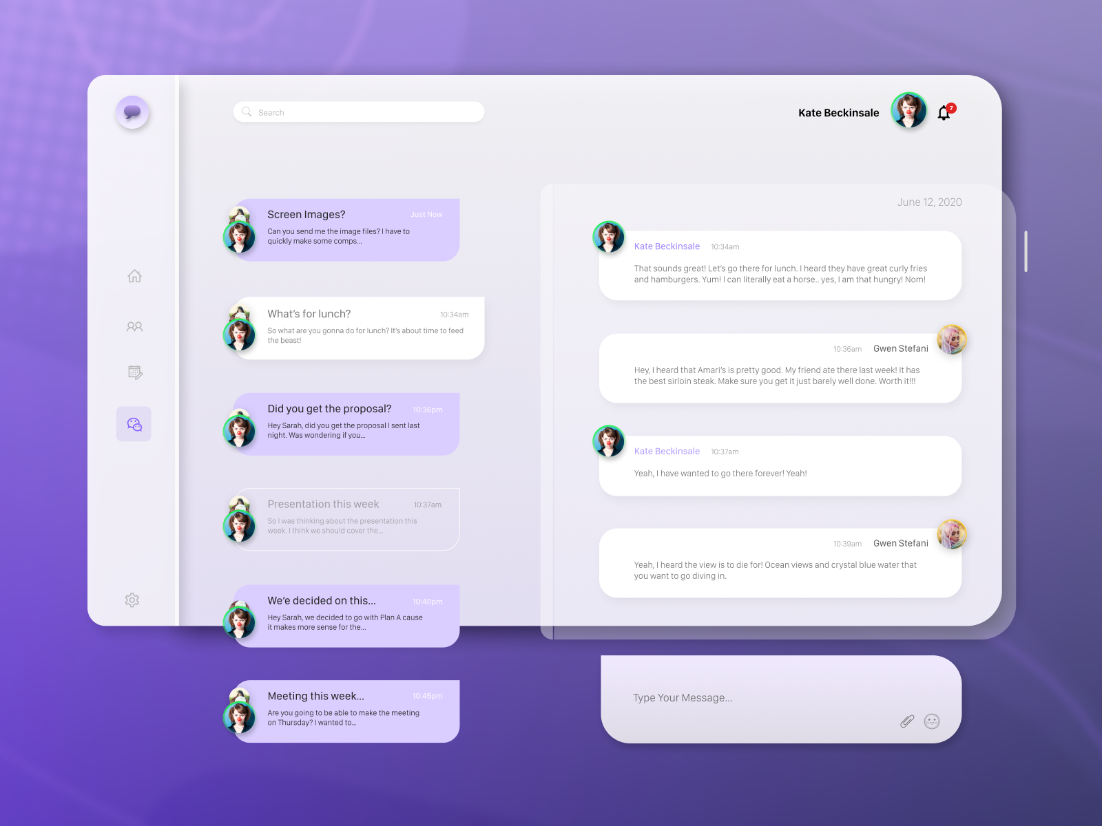 Chat by Andrew So on Dribbble