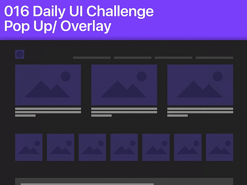 #016 #PopUp - Pop Up/ Overlay 100daysofui blog daily challenge dailyui dailyuichallenge design minimal overlay popup ui ui design ux website website design