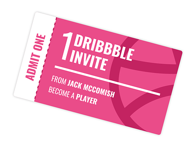 1 Dribbble Invite invite