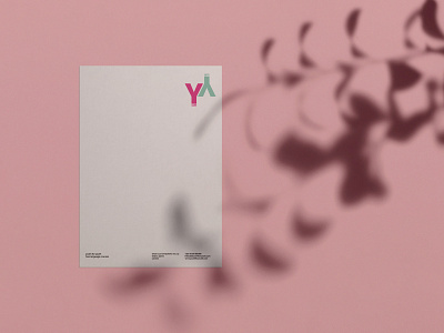 YforY note paper art direction brand identity branding graphic design identity design language school logo logo design page layout pink pink logo school visual identity youth