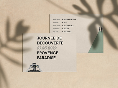 PP pre-opening party inviation art direction brand identity branding collage collage design france graphic design identity design invitation invitation card layout party provence summer visual identity
