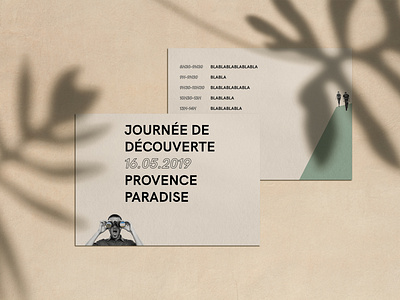 PP pre-opening party inviation art direction brand identity branding collage collage design france graphic design identity design invitation invitation card layout party provence summer visual identity