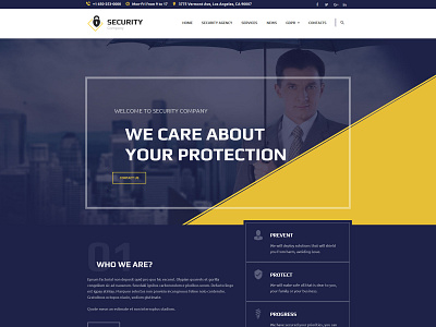 Security services WordPress theme security security system web design website wordpress wordpress theme