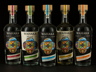 Wahaka Mezcal Collection brand identity branding design idenity illustration logo mezcal package design packaging