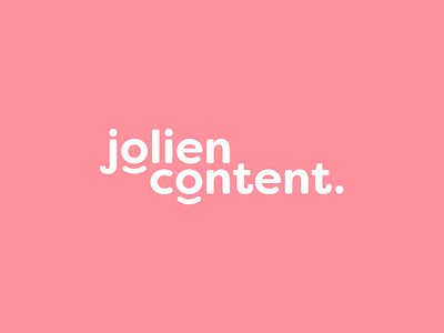 Logo Design for Jolien Content brand branding branding design design flat jolien joliencontent logo logo design logodesign logomark logos logotype minimal typography