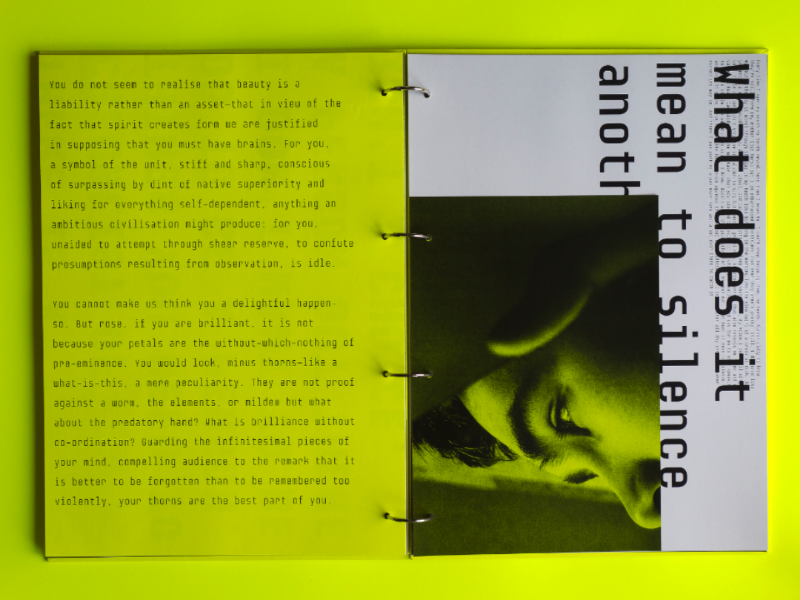 remember yourself / Bachelor Project type play neon experimental bachelor editorial layout typography editorial book design book layout editorial design