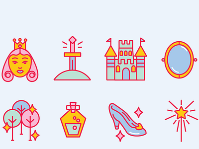 Fairytale Icons icon design icon set icons webdesign