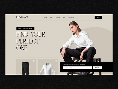 Fashion online shop Home Page concept arquentum design concept creative design e commerce graphic design uidesign ux webdesign website