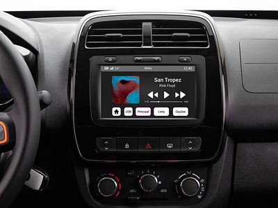 Renault Media Nav Redesign car interfaces ui uix