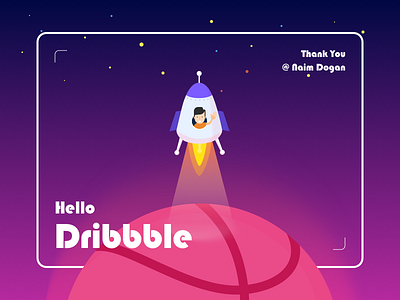 Hello Dribbble dribbble first hello invite