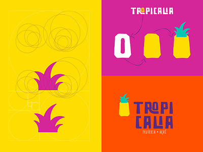 Logo Grid Pineapple Crown- Tropicalia brand brand design brand identity branding grid logo identity design inspirations logo logo design logodesign logotype