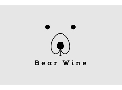 Bear Wine 3d logo art bear logo clean logo graphics design icon illustration illustrator logo art logo concept logo design logodesign minimalist logo modern logo ui vector wine wine label winelogo