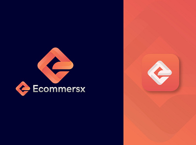 Ecommersx Logo 2019 3d logo brandidentity design ecommerce gradient icon illustraion logodesign logos minimalist logo modern logo vector logo