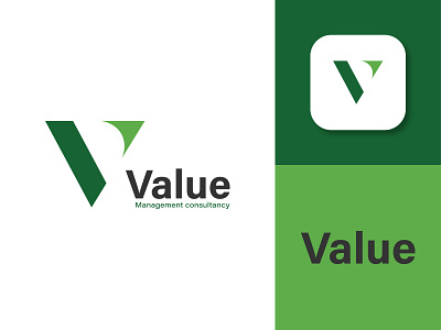 Value logo branding business logo clean logo design icon illustration illustrator marketting logo minimalist logo modern logo typography v logo vector