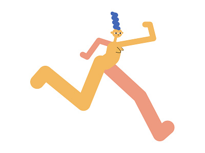 One Runner adobe illustrator animation character design illustration