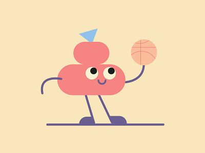 An Individual Spins A Ball adobe illustrator animation basketball character design illustration motion design spinning