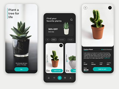 The Plant Shop - Ecommerce App Design