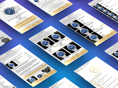 Timepiecehaus (E-Commerce app) app design ecommerce app photoshop ui design