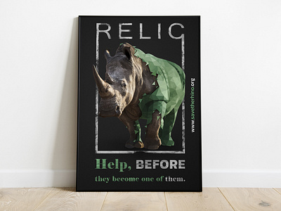 Save The Rhino Poster