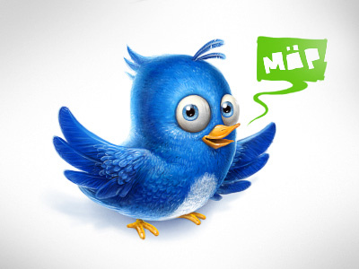 Twitter Bird bird blue creeze eevoo möp twitter