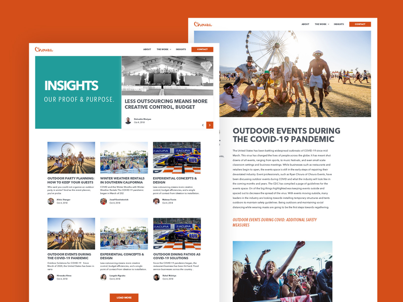 Choura - Blog layouts blogdesign branding design kluge webdesign