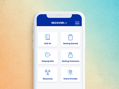 Recover LA - App appdesign branding graphic design kluge