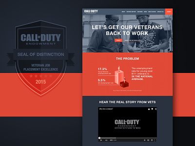 Call of Duty - Endowment / Website army branding gaming kluge ong support veterans