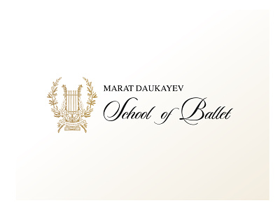 Marat Daukayev - School of Ballet ballet branding dance design iconography kluge logo webdesign