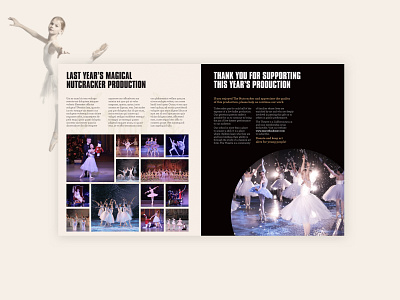 Ballet Booklet ballet branding dance kluge nutcracker print design