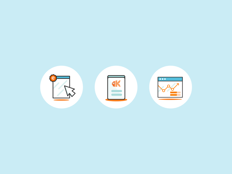 Kaleo - Illustrative iconset branding digital illustration icons kluge search design webdesign